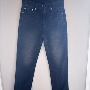 American Eagle Outfitters Black Straight Leg angle high rise Jeans